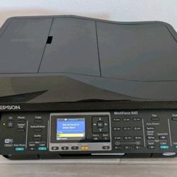 EPSON WorkForce 645 Wireless Printer All-in-1 Fax Copier Scanner Color Inkjet