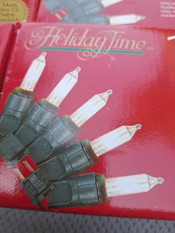 NEW x600 Clear Holiday Time Christmas lights -