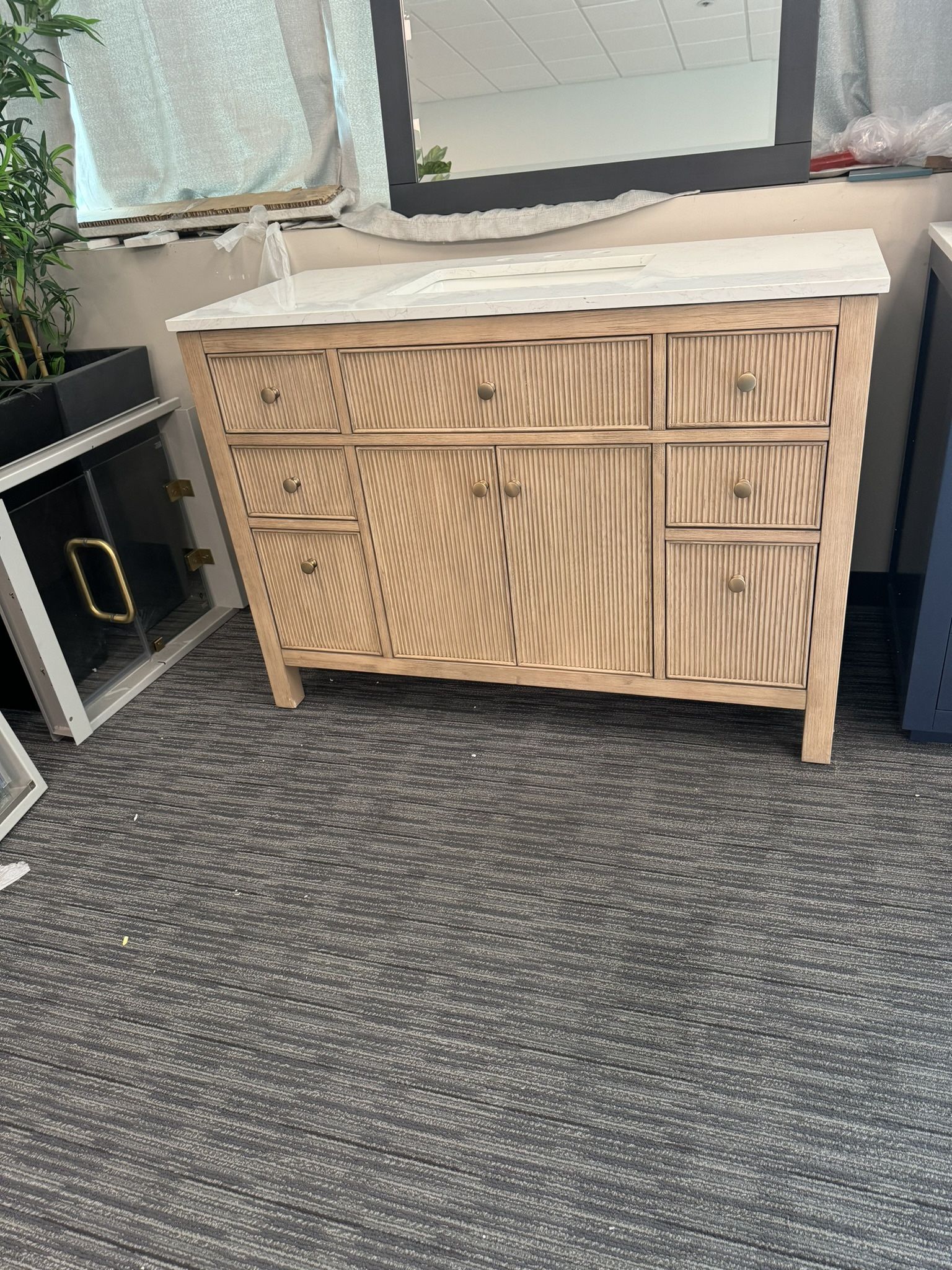 48” Bathroom Vanity In Wood Color