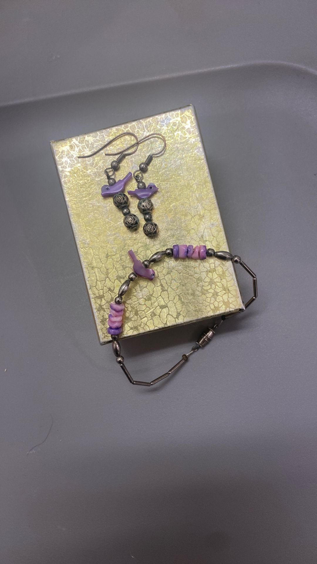 Vintage Bird Indigenous made jewelry Set