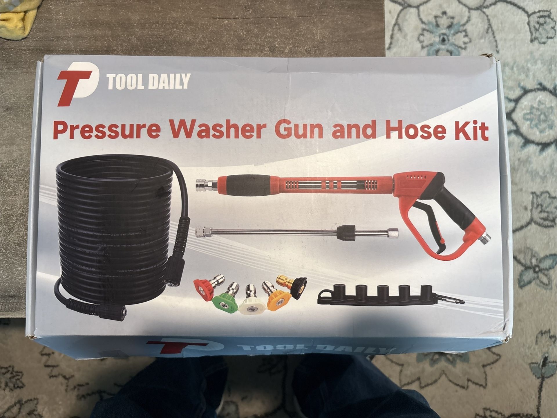 Tool Daily Pressure Washer Gun and Hose Kit, 50 FT Power 50FT