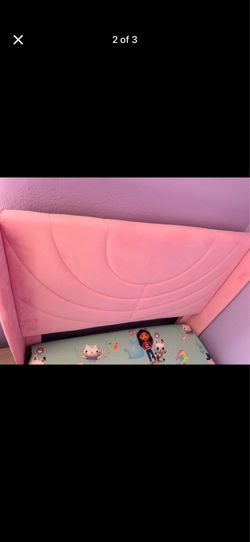 Pink Toddler bed,