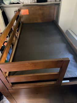 twin bunk bed with stairs and drawers
