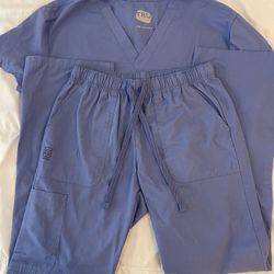 Ciel Blue Scrub Set
