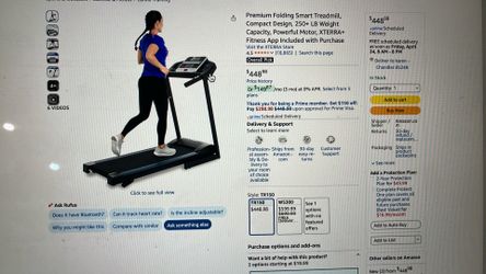 Treadmill folding like new