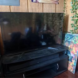 Sharp 55 inch tv with stand and sound bar