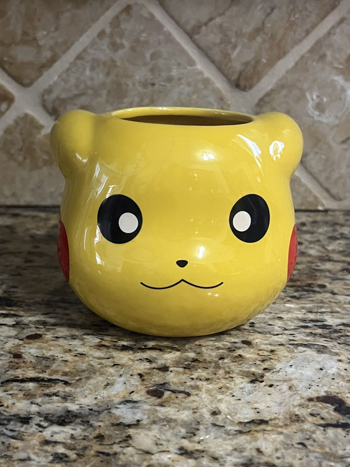 Pokemon Pikachu 3D Sculpted Ceramic Coffee Mug 16oz Yellow
