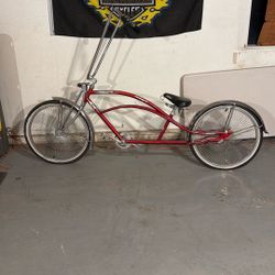 Stretched Beach Cruiser With Ape Hangers