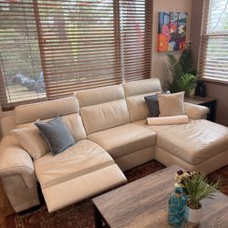 Free Leather Power Sofa