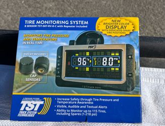 Tire pressure and temperature monitoring system Tire pressure and temperature monitoring system