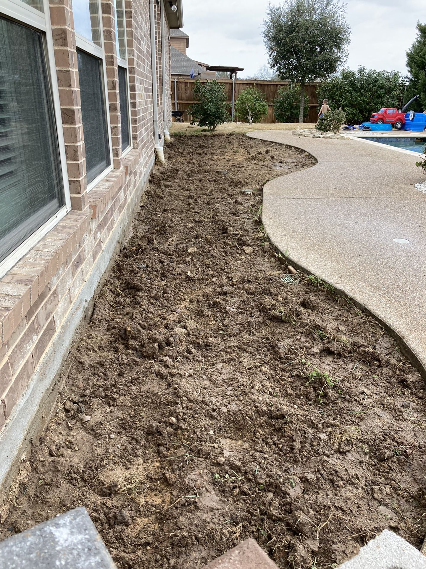 Hydro Excavation Flower Beds And Fountains