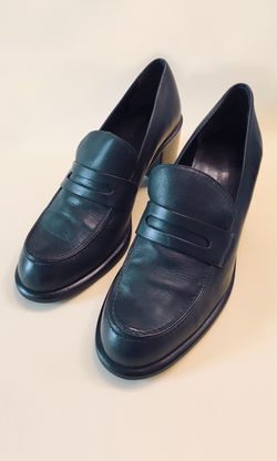 Franco Sarto Navy Leather Shoes