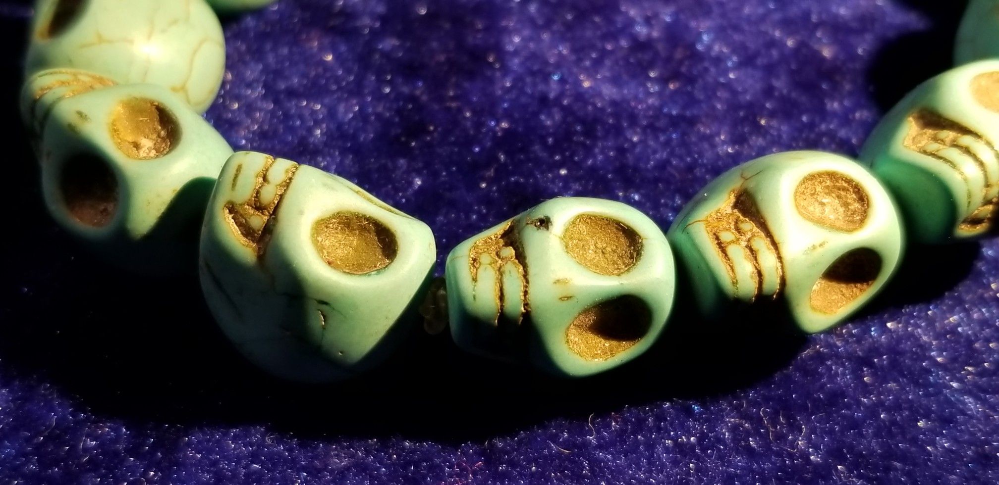 Turquoise Skull Bracelet