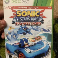 Sonic & All Stars Racing Transformed Xbox 360 Game