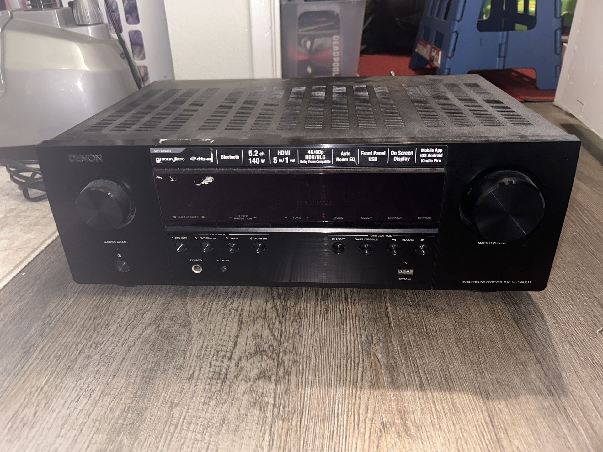 5.2 Ch. 70W 4K AV Receiver with Bluetooth