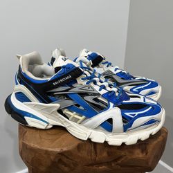 Size 13 - Balenciaga Track.2 Sneaker White Blue
