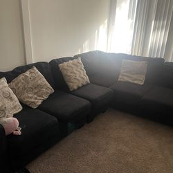 8 Seater Sectional Ashley Furniture Black Sofa