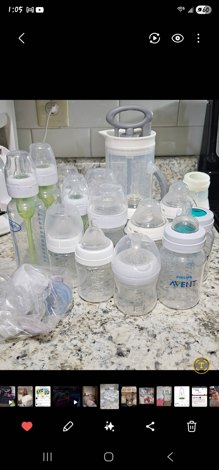New bottles and mixing picture