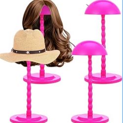 4 Pcs Wigs Mannequin Head 13.8 Inch Portable