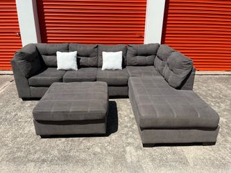 Ashley sectional & ottoman (Delivery Available)