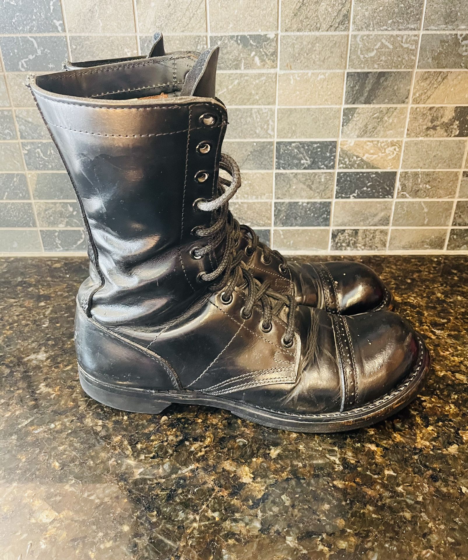 HH Boots Corcoran 975 Paratrooper Airborne Jump Boots Black Size 9.5 Made in USA