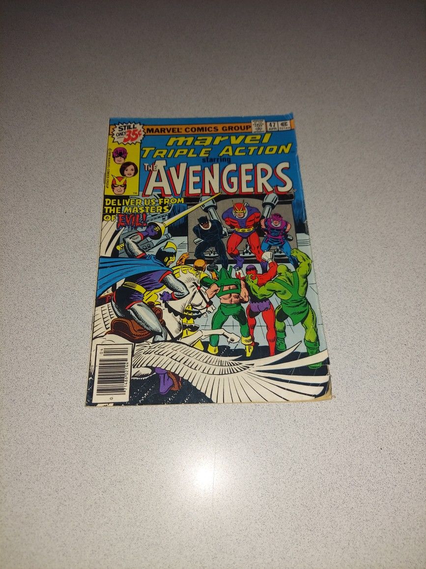 VINTAGE 1979 MARVEL TRIPLE ACTION STARRING THE AVENGERS #47 COMIC