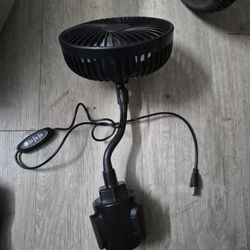 Convenient Car Cup Holder Fan for Refreshing Airflow During Summer 