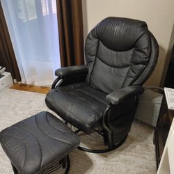 Black Swivel Rocking Chair