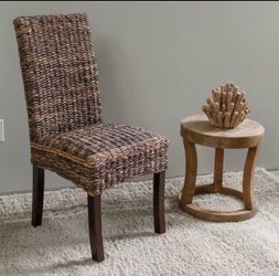 Louisa Abaca Cushioned Seat Dining Chair
