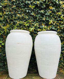 Set of 2 Extra Large Jar Pot Planters