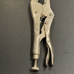 Vintage Petersen Vise Grip 7R Straight Jaw Locking Pliers Dewitt USA.