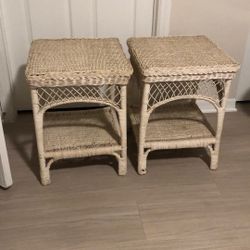 Set of 2 Rattan Nightstands/Both $4O