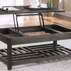 Lift top coffee table