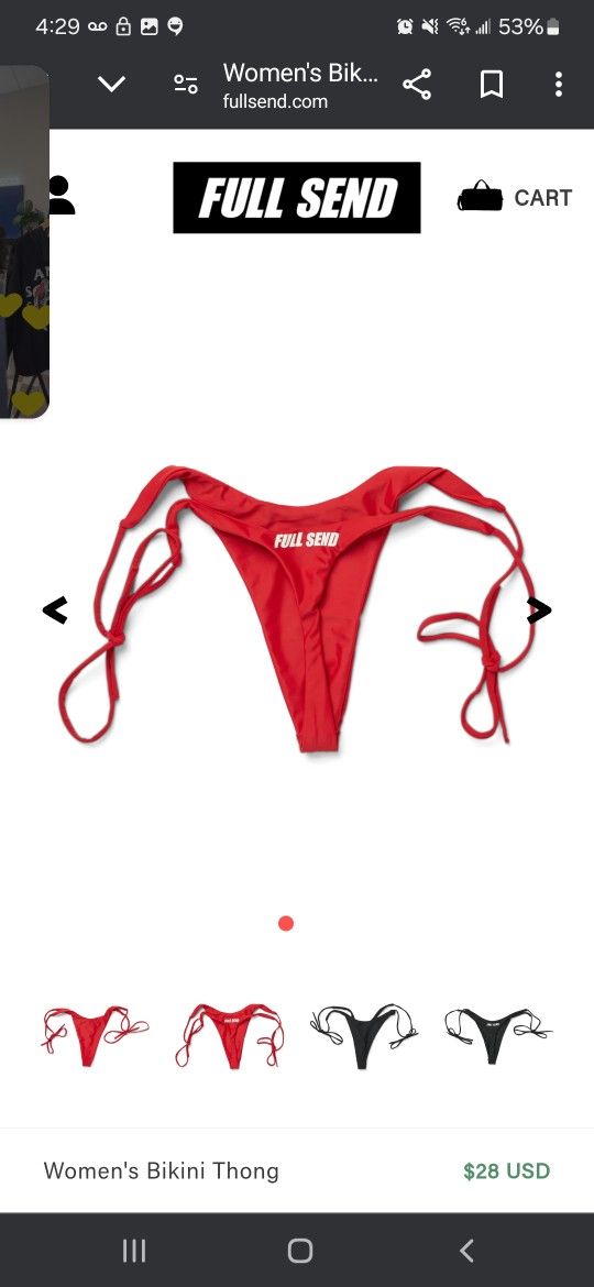 Full Send Bikini Thong