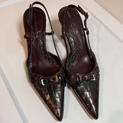 Kitten Heel Slingback Pump Sz6.5