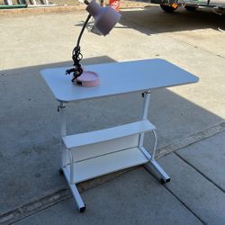 Small Desk And Lamp 