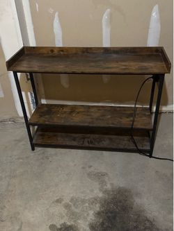 Console table with receptical and USB