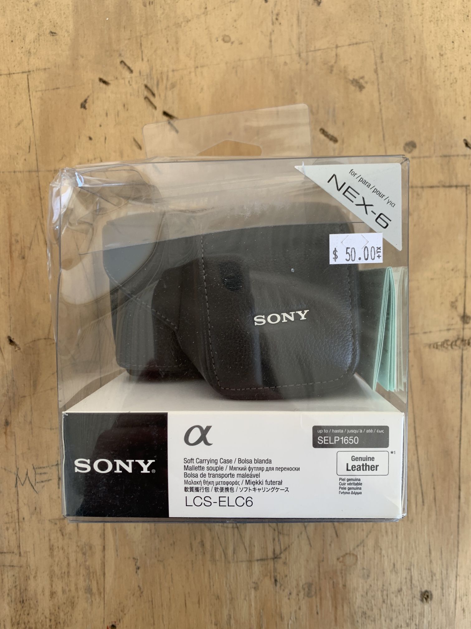 Sony NEX-6 Genuine Leather case (LCS-ELC6)