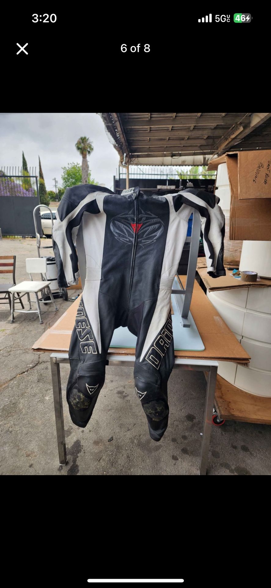 Dainese W-Frame leather racing suit