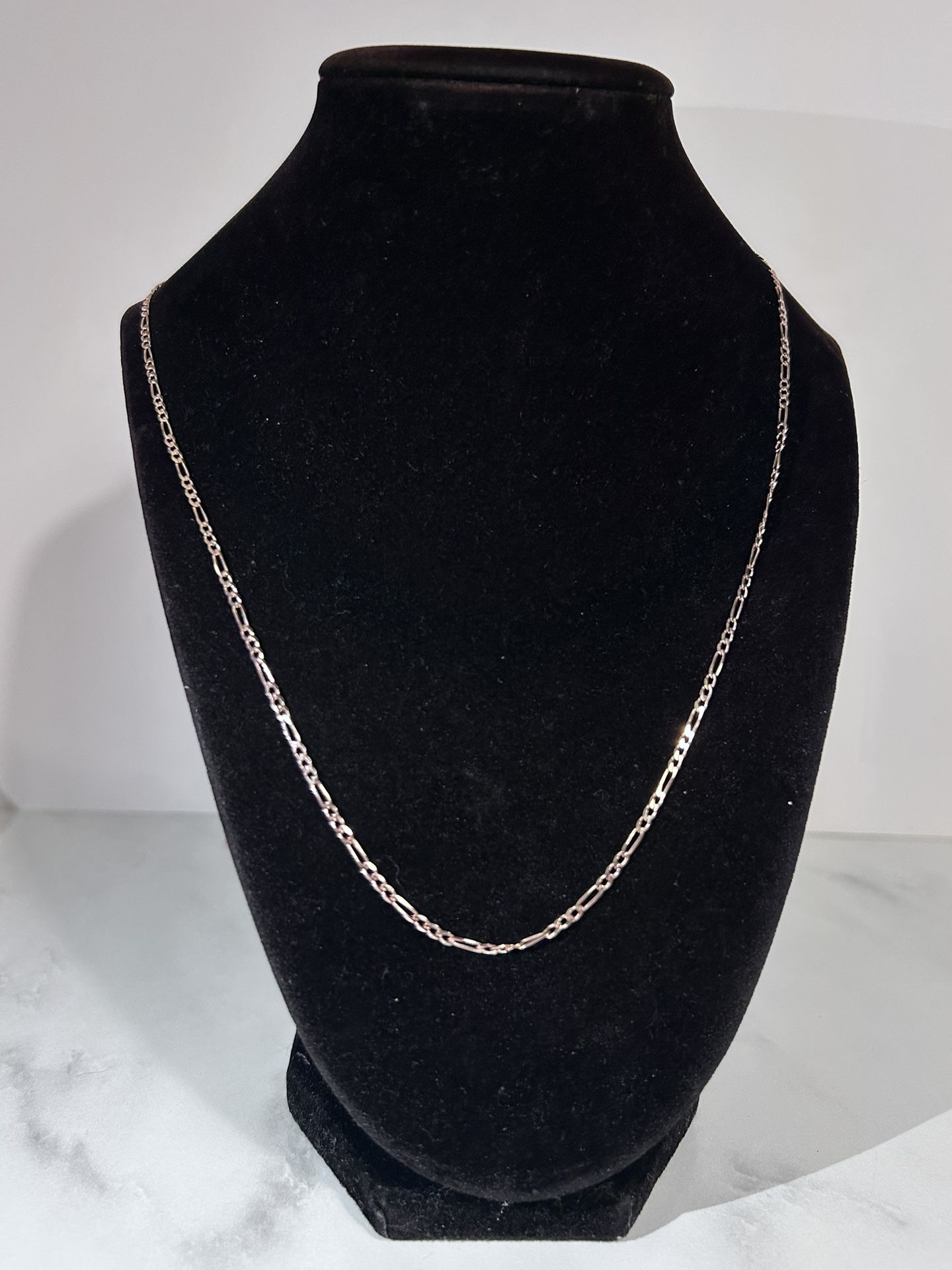 22” Rose Gold Over Silver Necklace