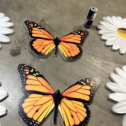 Party Decorations - Butterflies , Flowers, Tiki Totems 