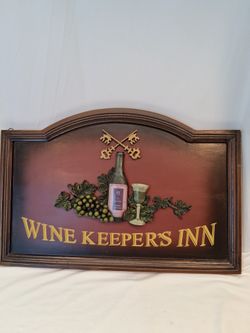 Wine Keepers Inn Wall Plaque 