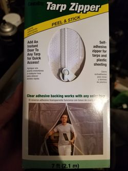 Tarp zipper
