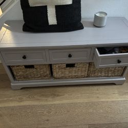 Entryway Bench with storage 