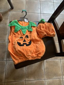 Pumpkin infant Halloween costume