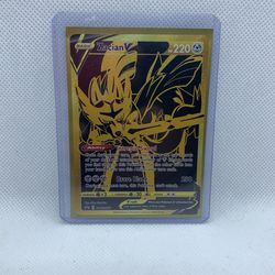 Zacian V Promo Card Full Art Gold
