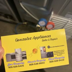 Appliance Repair Refrigerator Washer And Dryer Or stove 