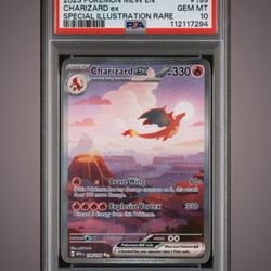 PSA 10 Pokemon Charizard ex 199/165 MEW EN-151 Special Illustration Rare Holo