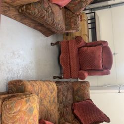 Gorgeous Living Room Set: Loveseat, Sofa, and Chair