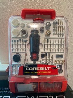 Corebilt 186-Piece Rotary Tool and Accessory Set